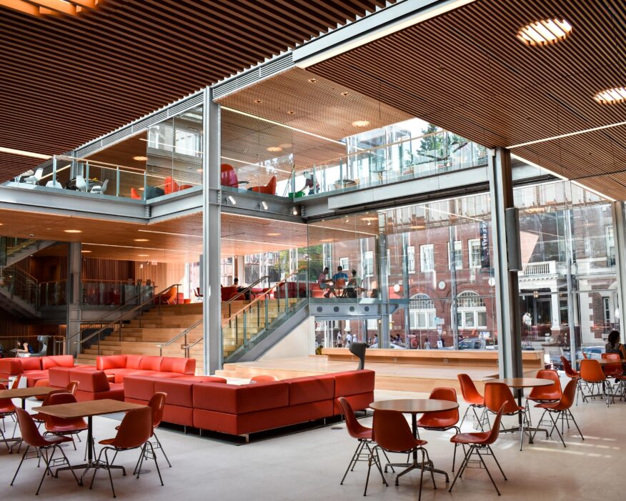Lobby of the Smith Campus Center. Photo by Liza Voll