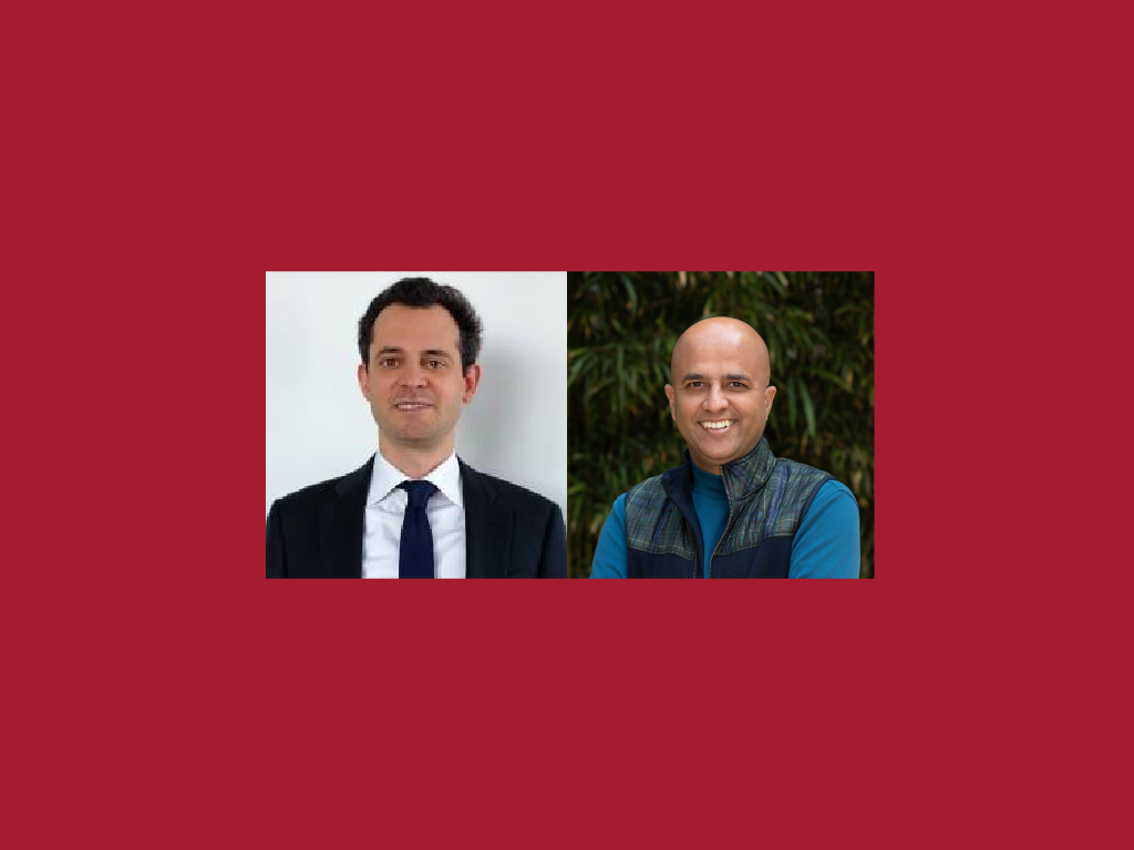 Headshots of Evan Gordon Greenfield and Rajesh Swaminathan.