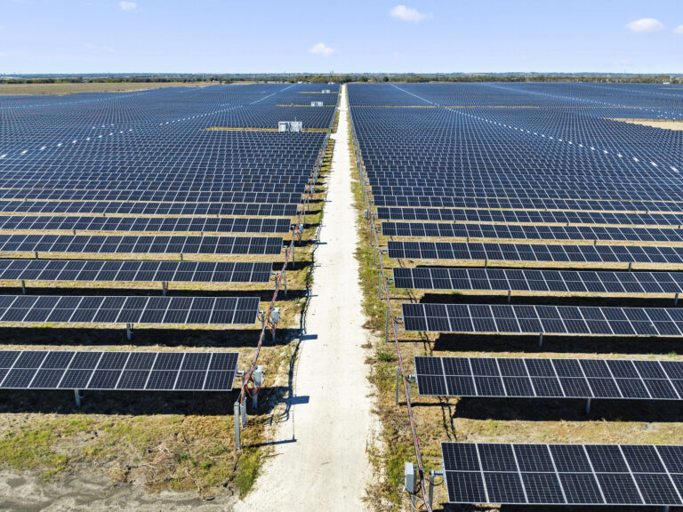 Solar panel array in Texas.
